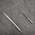 1959 British Vintage Yard O Red Sterling Silver Propulsion Pencil with leather pen case